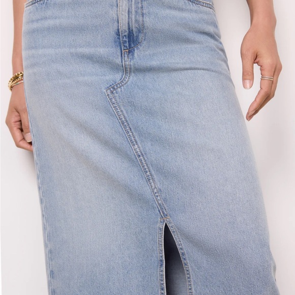 Kut from the Kloth Light Blue Denim Skirt - Picture 4 of 5